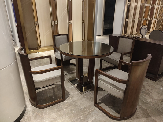 Sillas de madera de espalda de los muebles del restaurante del hotel ISO18001 no retractables