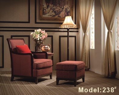 Sofá de madera estándar solo Seater de la base de ISO9001 Gelaimei cómodo