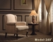 habitación blanca de 850*850*900m m Sofa Single Seater Fabric Sofa con ISO14001