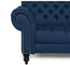El sofá 3 Seater de la habitación del marco de madera de los azules marinos empenachó el sofá 2300*850*850m m
