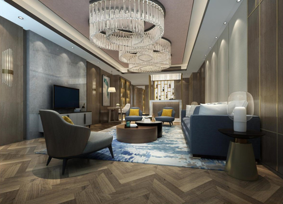 Hotel de lujo de Sofa Set Ergonomic Design For de la tela durable de Gelaimei