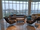 Mezcla de Sofa Sets With Tea Table del pasillo del hotel del material de tapicería de GLM y estilo del partido