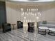 Mezcla de Sofa Sets With Tea Table del pasillo del hotel del material de tapicería de GLM y estilo del partido