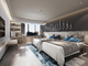 Los muebles minimalistas del dormitorio del hotel ISO14001 de los muebles estándar del cuarto de invitados fijan modificado para requisitos particulares