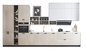 ISO14001 modificó al armario de cocina para requisitos particulares laminado de lujo fijó a los armarios de cocina blancos de acrílico