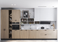 ISO14001 modificó al armario de cocina para requisitos particulares laminado de lujo fijó a los armarios de cocina blancos de acrílico