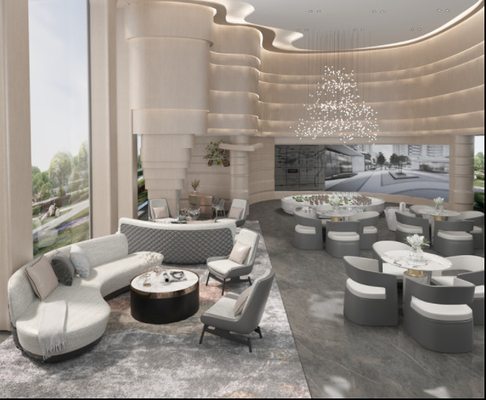 Muebles modernos del pasillo del hotel con el color claro Eco de Elments del metal amistoso